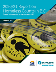 front cover of 2020-21 BC Homeless Counts